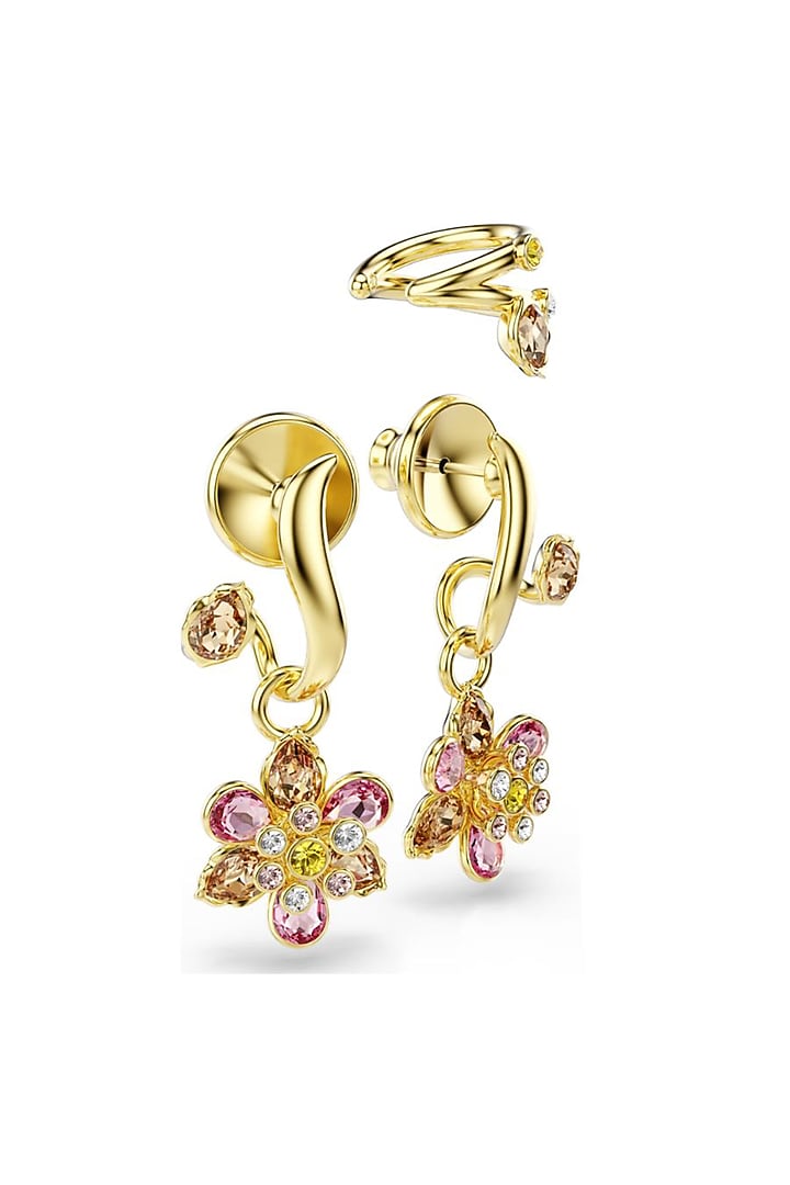 Gold Plated Swarovski Clip-On Cuff Earrings by ESME at Pernia's Pop Up Shop