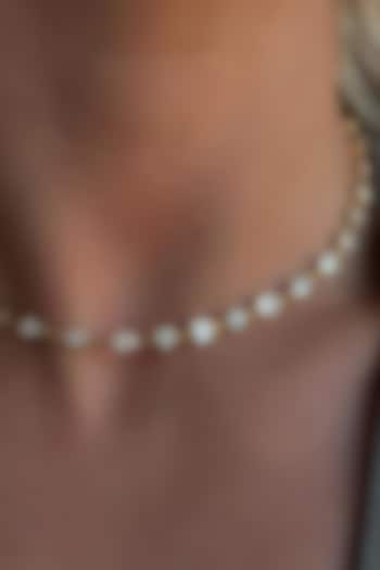 Gold Plated Swarovski Crystal Necklace by ESME at Pernia's Pop Up Shop
