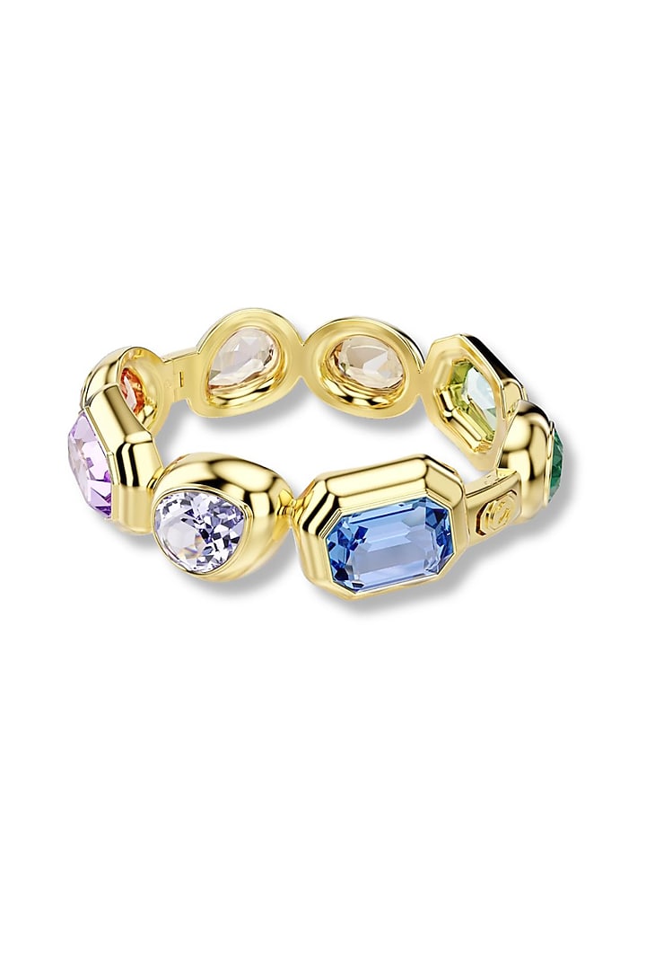 Gold Plated Multi-Colored Swarovski Crystal Bracelet by ESME at Pernia's Pop Up Shop