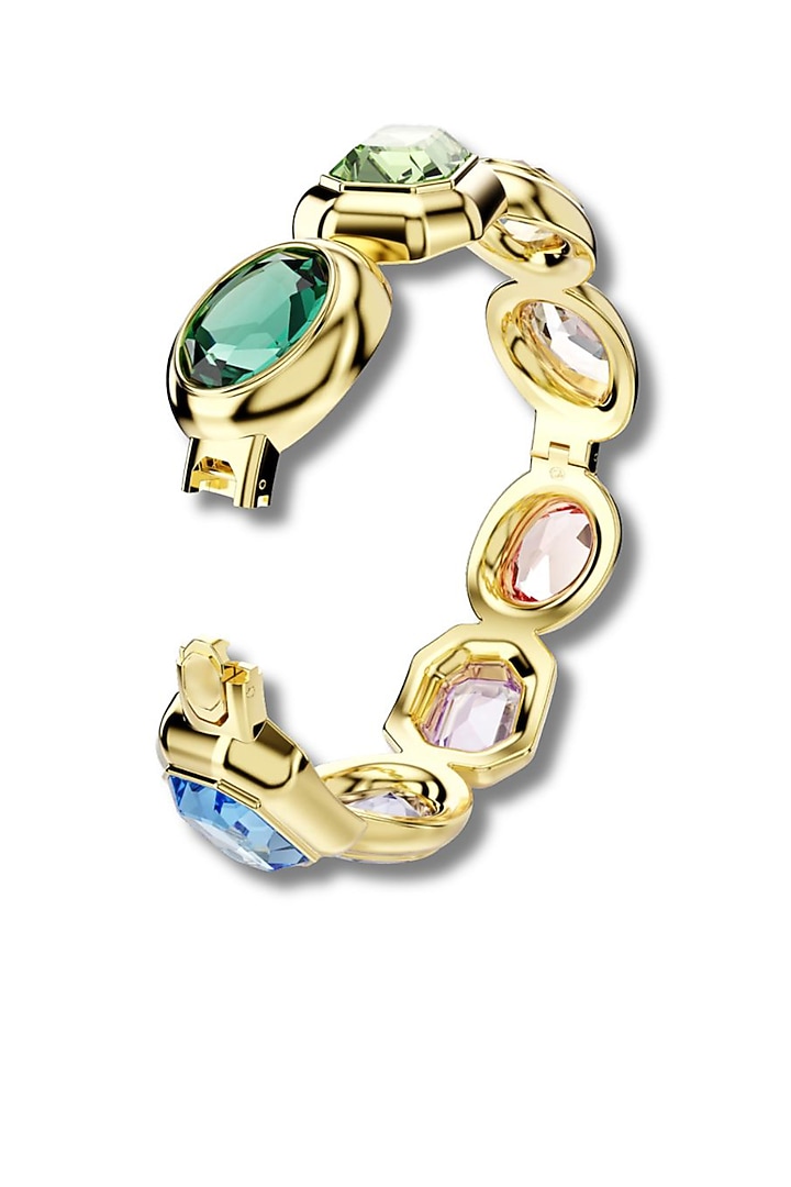 Gold Plated Multi-Colored Swarovski Crystal Bracelet by ESME at Pernia's Pop Up Shop