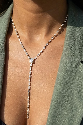 Silver Finish Necklace by ESME