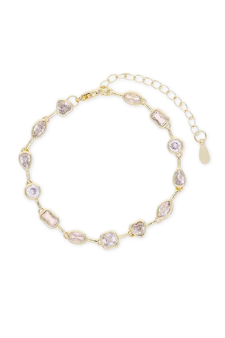 Gold Finish Swarovski Crystal Openable Bracelet by ESME at Pernia's Pop Up Shop