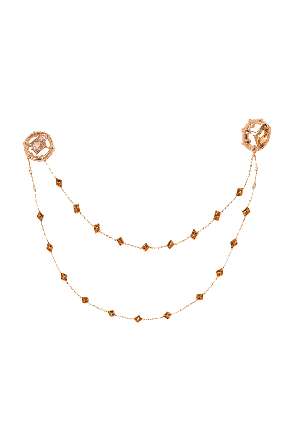 Rose Gold Finish Collar Necklace by ESME