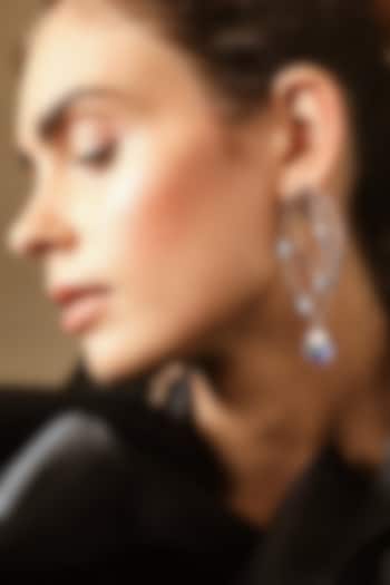 Rose Gold Swarovski Crystal Earrings by ESME