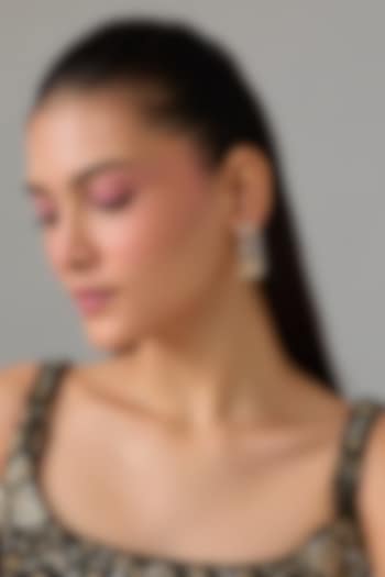 Gold Plated Swarovski Stone Hoop Earrings by ESME at Pernia's Pop Up Shop