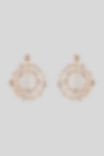 Gold Plated Swarovski Crystal Hoop Earrings by ESME at Pernia's Pop Up Shop