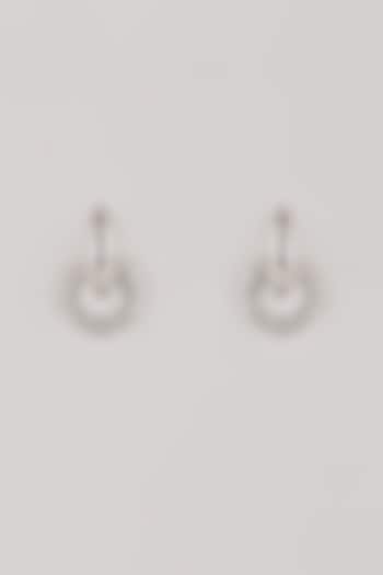 Gold Plated Swarovski Stone Halo Hoop Earrings by ESME at Pernia's Pop Up Shop