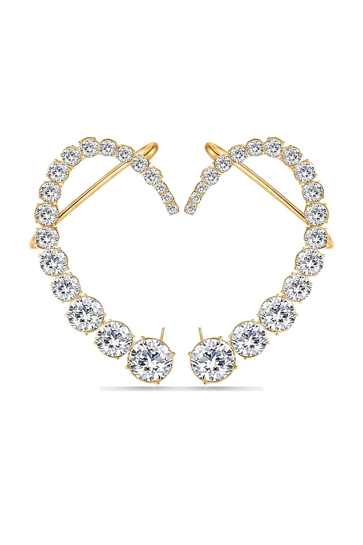 Gold Plated Austrian Crystal Earcuffs by ESME at Pernia's Pop Up Shop