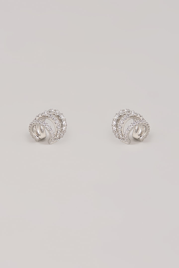 Gold Plated Swarovski Crystal Spiral Earcuffs by ESME at Pernia's Pop Up Shop