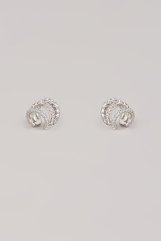 Gold Plated Swarovski Crystal Spiral Earcuffs by ESME