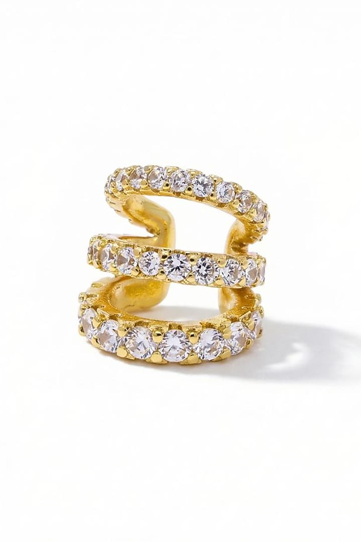 Gold Plated Austrian Crystal Earring by ESME at Pernia's Pop Up Shop