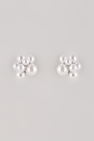 Gold Plated Swarovski Pearl Stud Earrings by ESME
