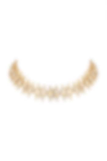 Gold Finish Swarovski Choker Necklace by ESME at Pernia's Pop Up Shop