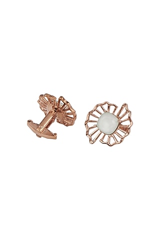 Rose Gold Finish Swarovski Cufflinks by ESME