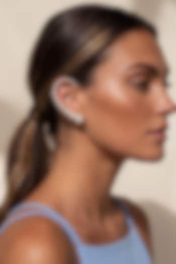 Gold Plated Austrian Crystal & Pearl Earcuffs by ESME at Pernia's Pop Up Shop
