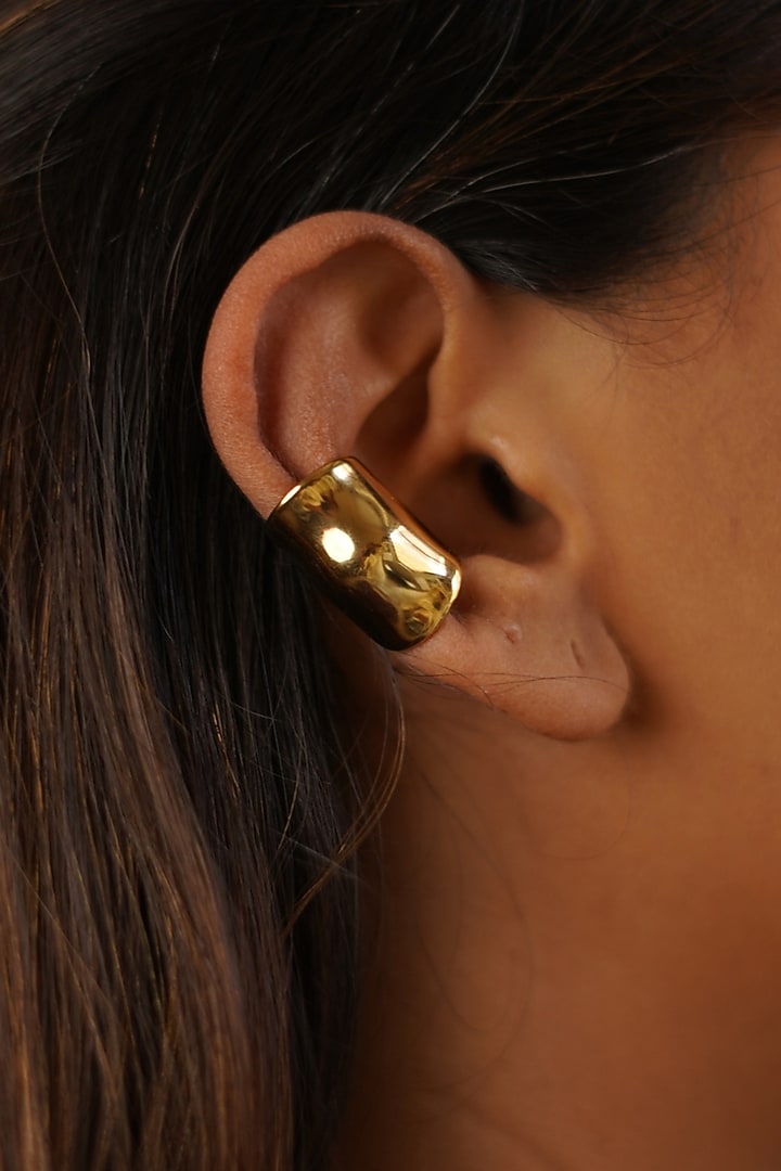 Gold Plated Brass Alloy Earcuffs by ESME at Pernia's Pop Up Shop