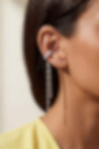Silver Finish Austrian Crystal Dangler Earrings by ESME at Pernia's Pop Up Shop