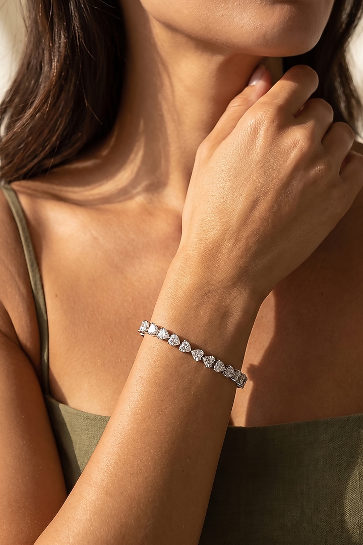 Silver Finish Austrian Crystal Bracelet by ESME at Pernia's Pop Up Shop