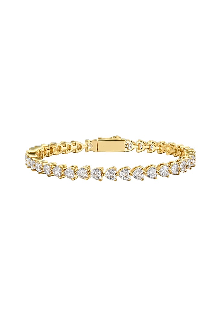 Gold Plated Austrian Crystal Bracelet by ESME at Pernia's Pop Up Shop