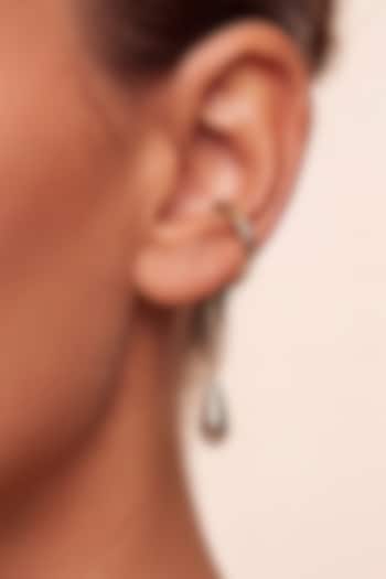 Gold Finish Brass Alloy Slip-On Earcuff by ESME at Pernia's Pop Up Shop