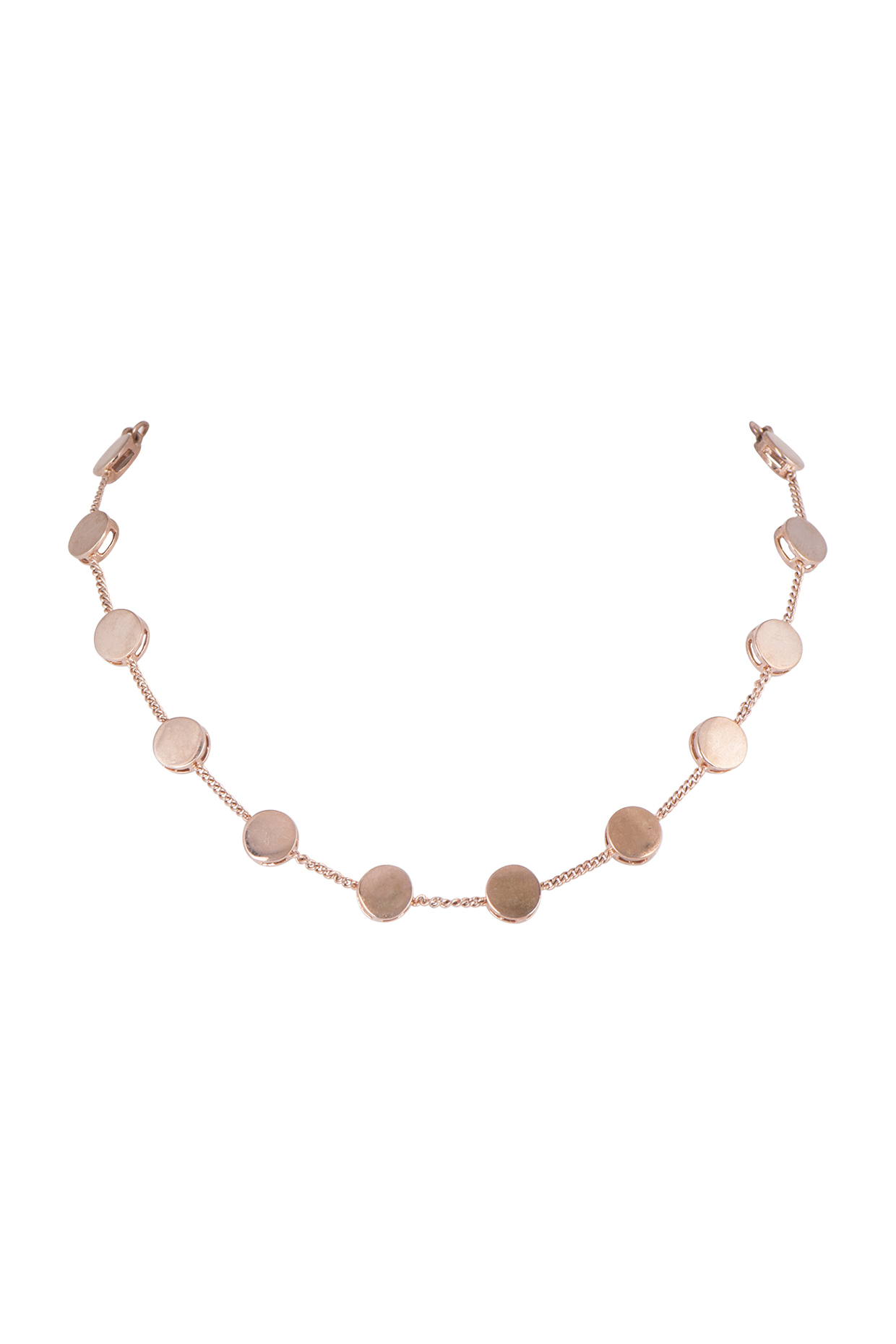 Rose Gold Finish Choker Necklace by ESME