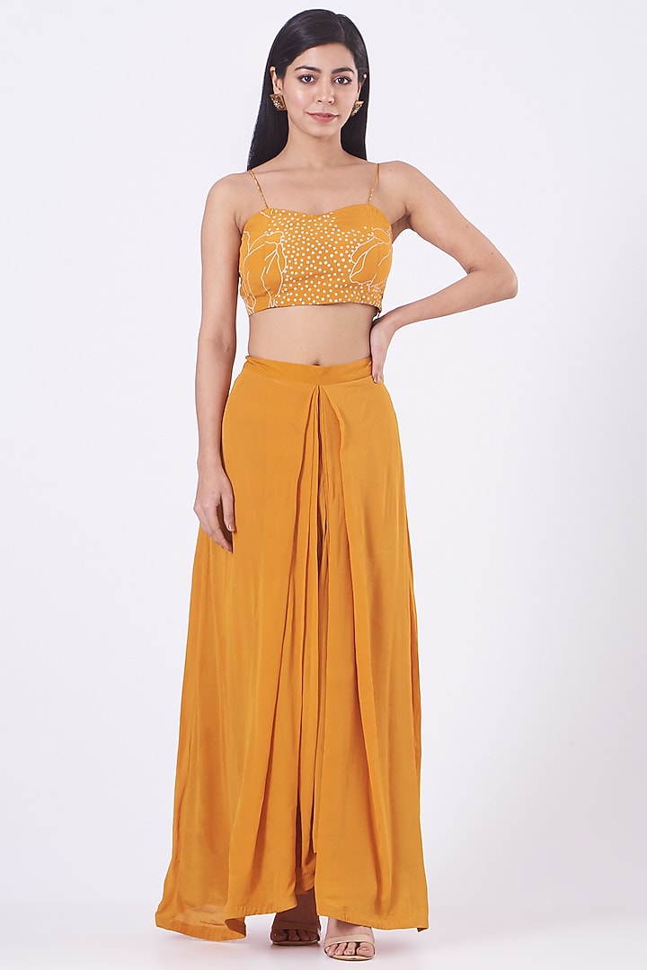 Mango Embroidered Cape Set by Ek Soot at Pernia's Pop Up Shop