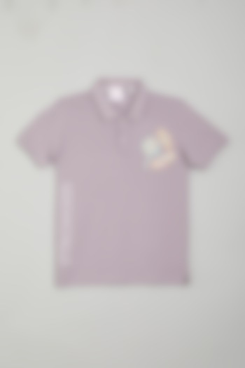 Lilac Cotton T-Shirt For Girls by House of Esro