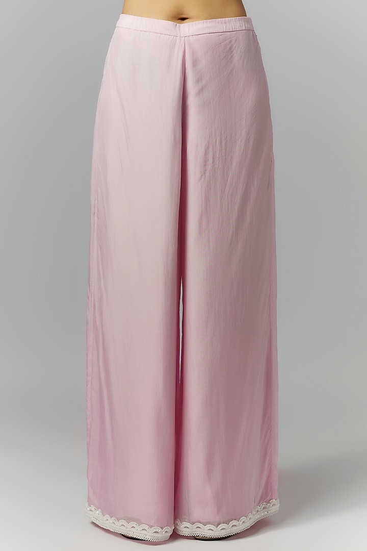Lilac Organza Sequin & Mirror Embroidered Kurta Set by Essay by Sumedha Agrawal at Pernia's Pop Up Shop