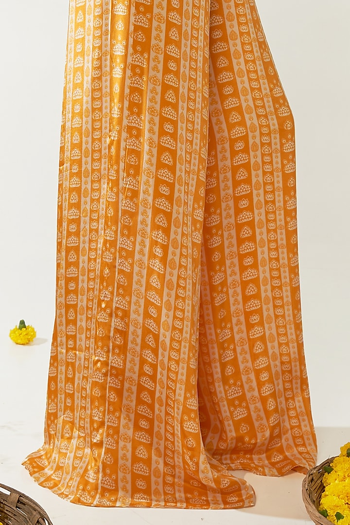 Yellow Natural Crepe Bohemian-Floral Printed Co-Ord Set by Essay by Sumedha Agrawal at Pernia's Pop Up Shop