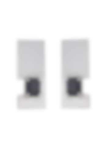 Gold Plated Swarovski & Precious Stone Stud Earrings by ESS&NOI at Pernia's Pop Up Shop