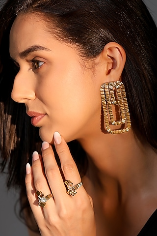 Hoop Earrings Western Ear Cuffs Pair Of Western Premium U-Shaped Ear Cuffs