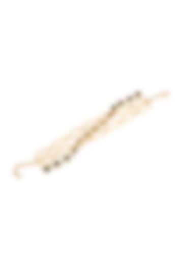 Gold Plated Rectangular-Cut Swarovski Stone Tennis Bracelet by ESS&NOI at Pernia's Pop Up Shop