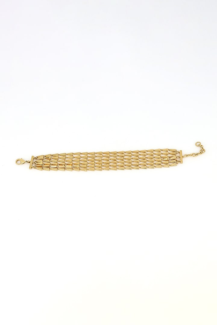 Gold Plated Brass Layered Bracelet by ESS&NOI at Pernia's Pop Up Shop