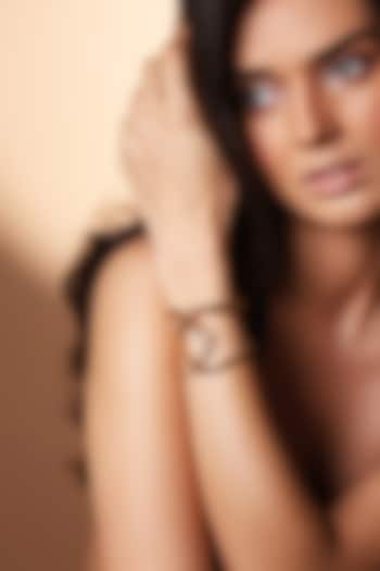 Gold Plated Brass Cuff by ESS&NOI at Pernia's Pop Up Shop