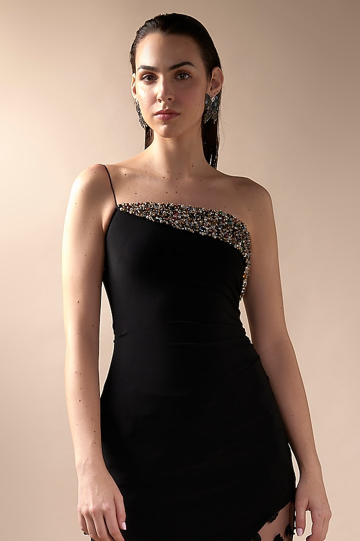 Black Tulle Pant Set by Esha Sethi Thirani at Pernia's Pop Up Shop