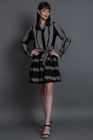 Black Criss Cross Dress by Estera