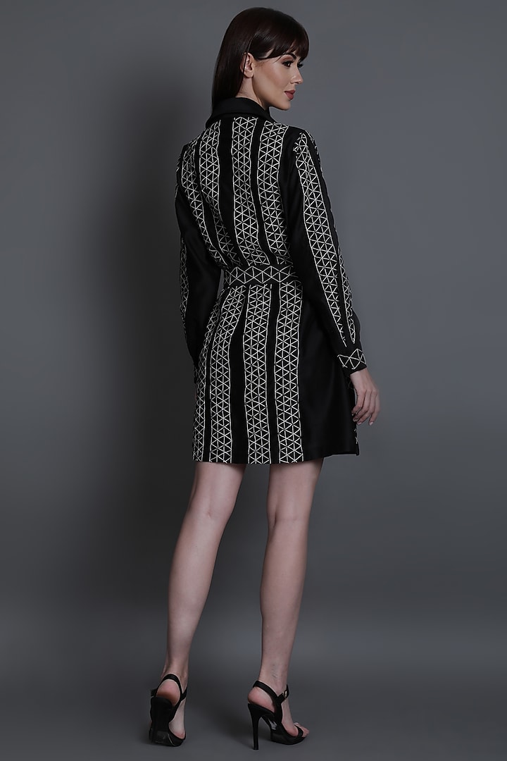 Black Criss Cross Vacation Dress by Estera at Pernia's Pop Up Shop