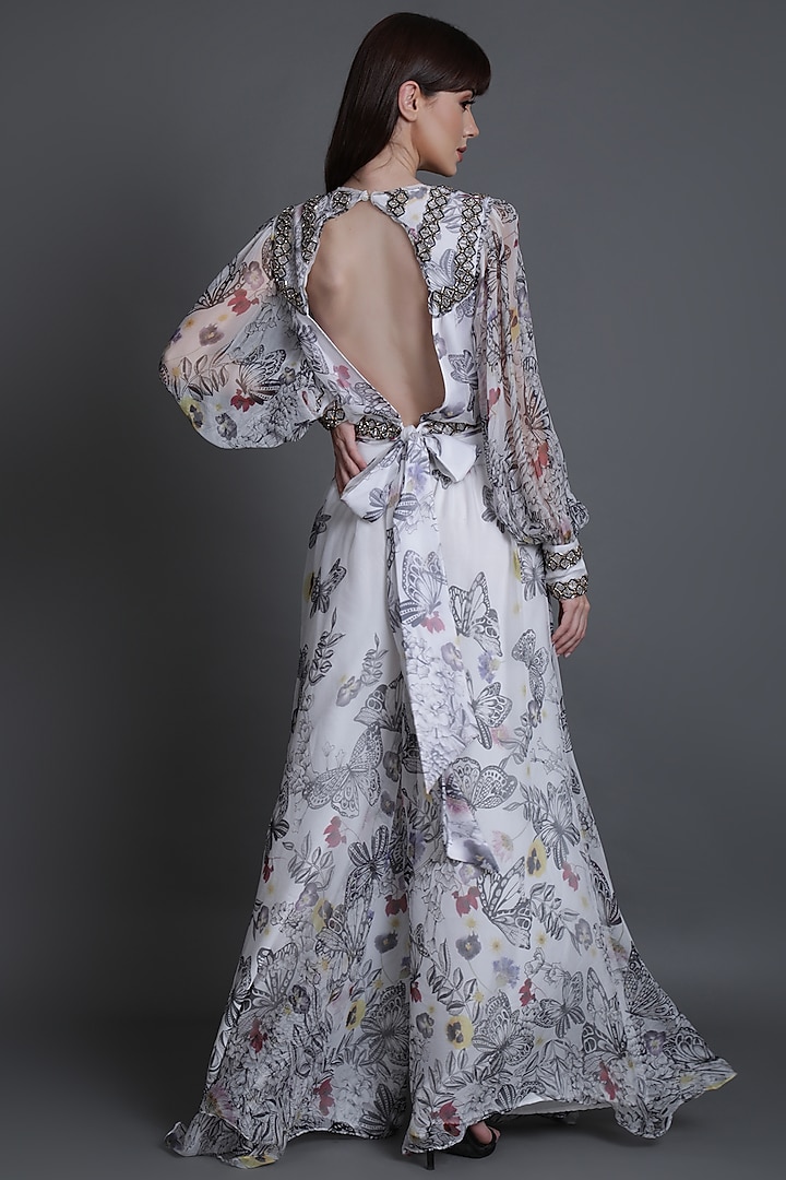 White Printed Co-Ord Set by Estera at Pernia's Pop Up Shop