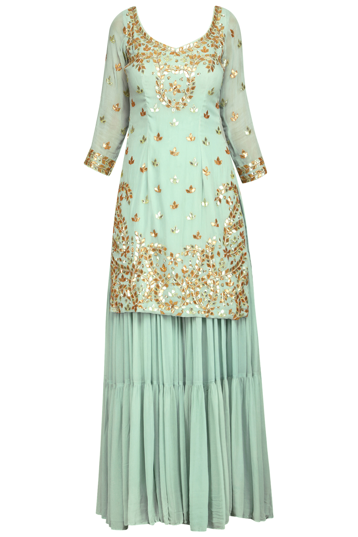 ice blue sharara