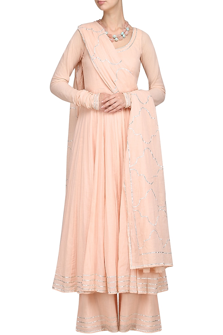 Baby pink anarkali with pants available only at Pernia's Pop Up Shop.