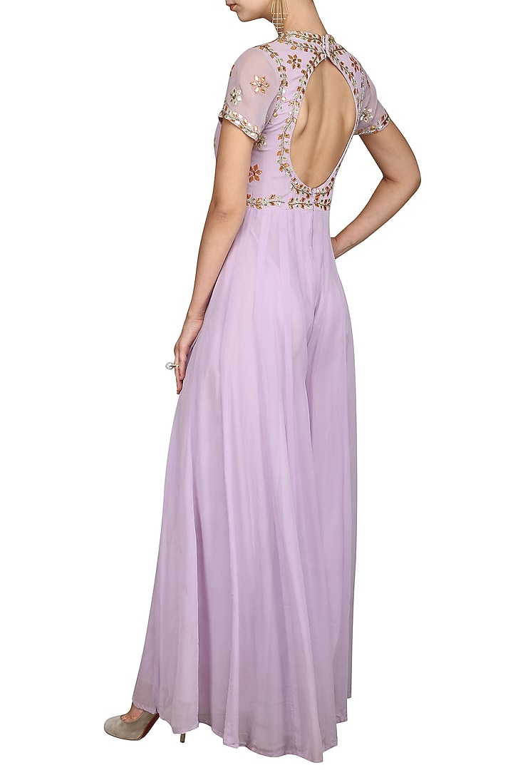 Lavender cut out jumpsuit available only at Pernia's Pop Up Shop.