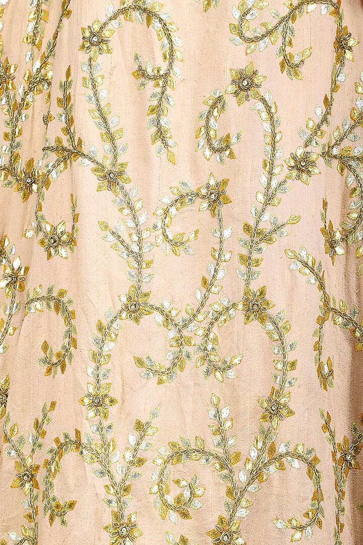 Blush pink gota embroidered lehenga set available only at Pernia's Pop Up Shop.