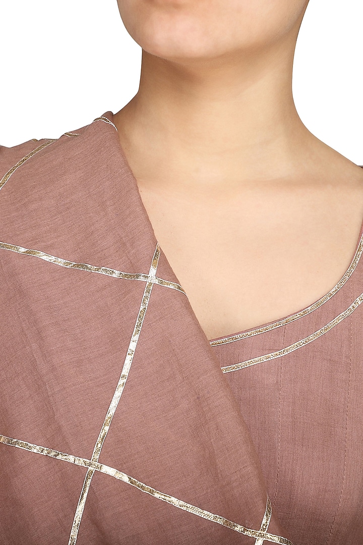 Champagne gold embroidered anarakali set available only at Pernia's Pop Up Shop.