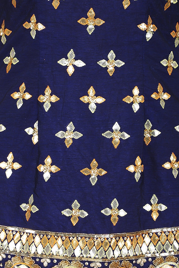 Dark blue embroidered sharara set available only at Pernia's Pop Up Shop.