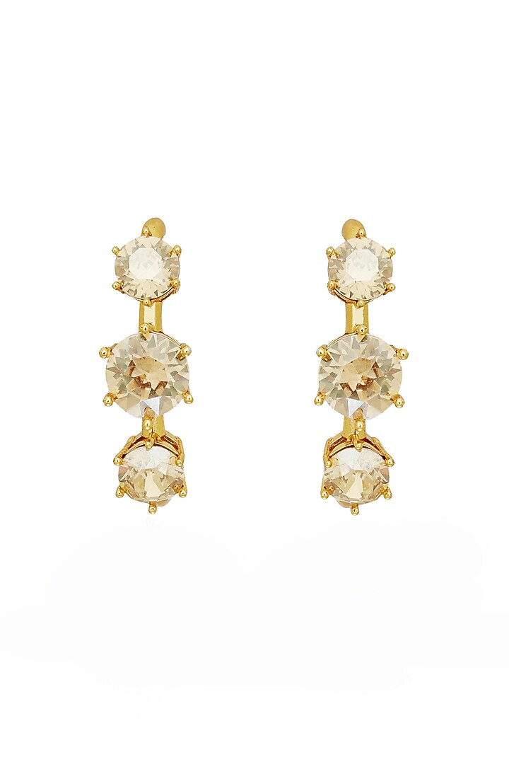 Black Rhodium Finish Swarovski Crystal Dangler Earrings by ESME at Pernia's Pop Up Shop