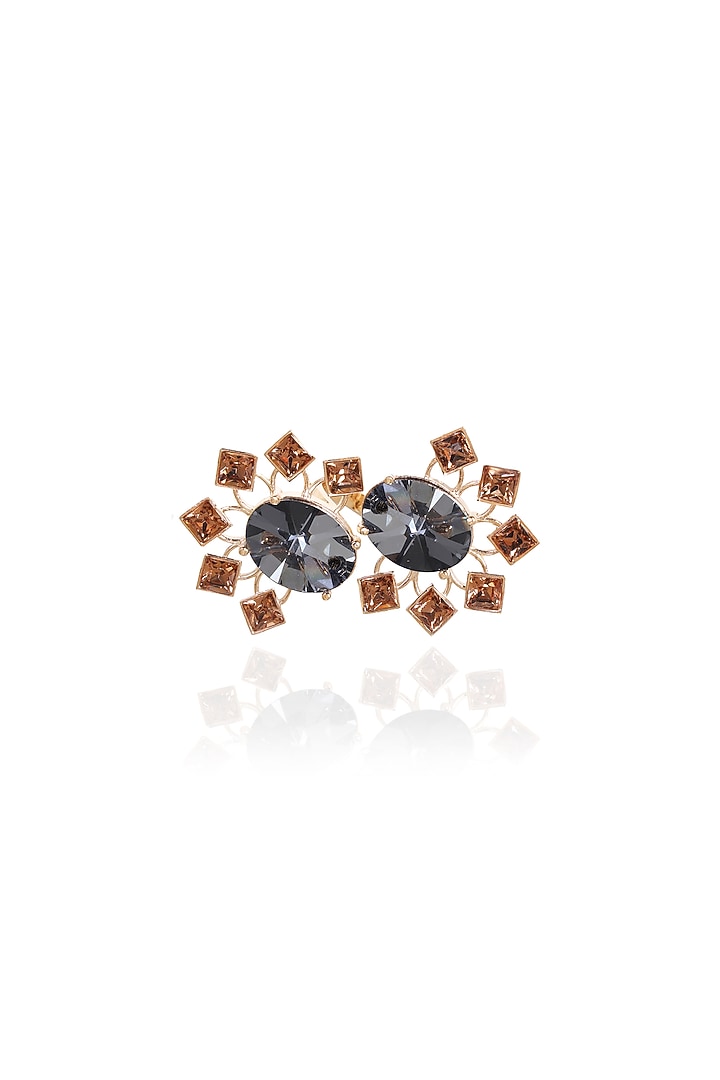 White Rhodium Finish Swarovski Crystal Ring by ESME at Pernia's Pop Up Shop