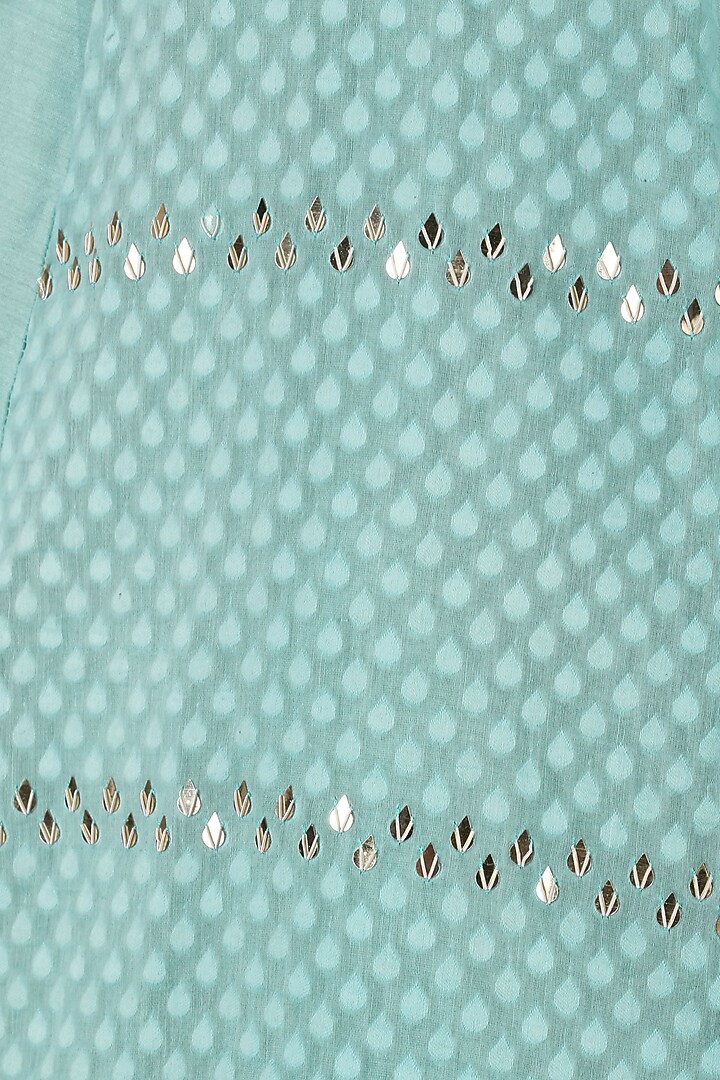 Duck egg blue embroidered anarkali available only at Pernia's Pop Up Shop.