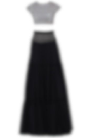 Black Sheer Skirt Set
 by Esse