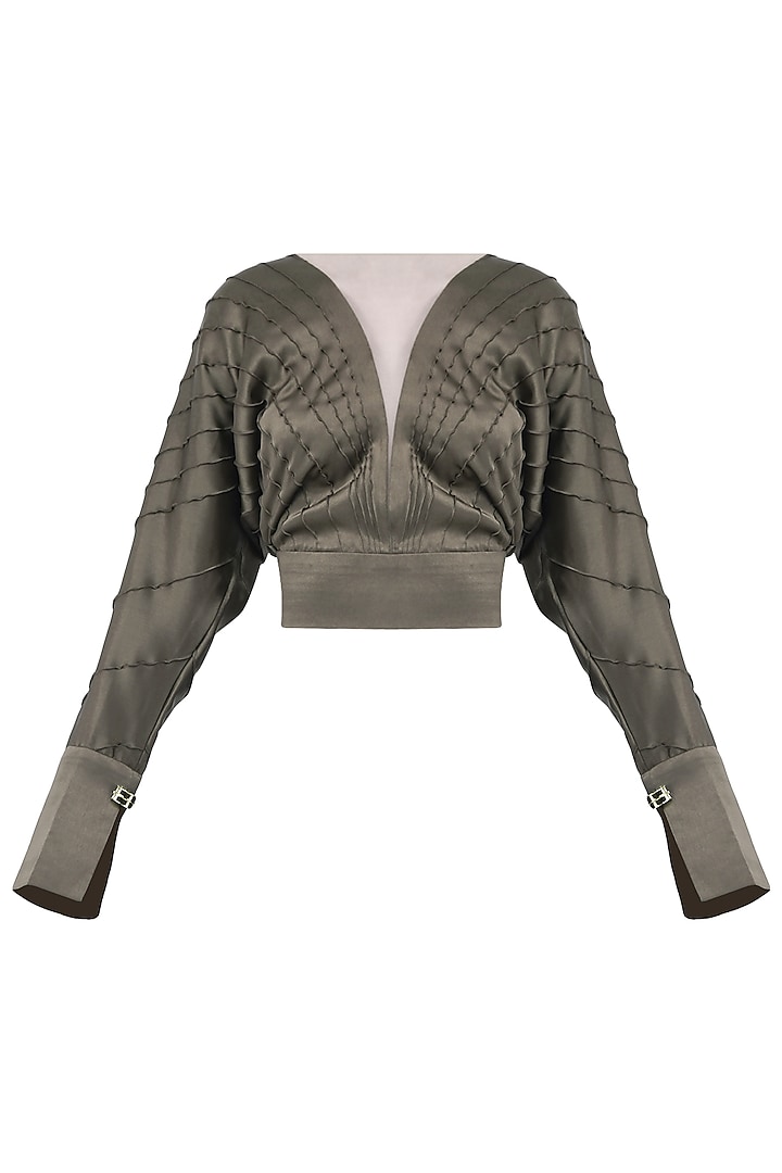 Grey Satin Blouse by Esse