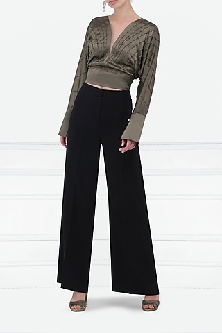 Grey Satin Blouse by Esse